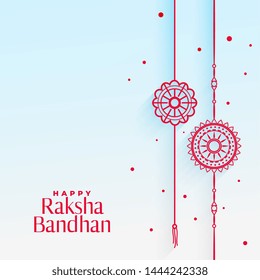 elegant rakhi (wristband) background for raksha bandhan