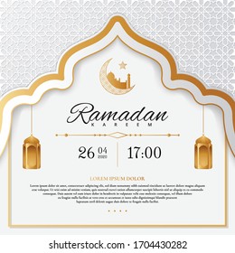 Elegant Ramadan Kareem Background. Ramadan Invitation Design