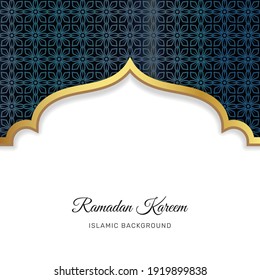 Elegant ramadan kareem decorative festival card. - Vector.