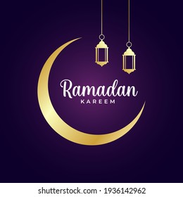 Elegant ramadan kareem decorative festival cards and banners. Vector illustration.