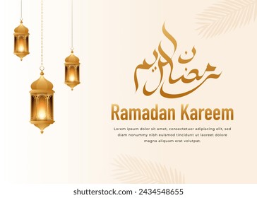 Elegant ramadan kareem decorative festival card islamic ramadan celebration Background 