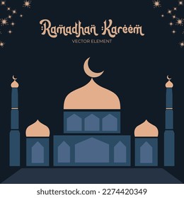 elegant ramadhan vector element decoration