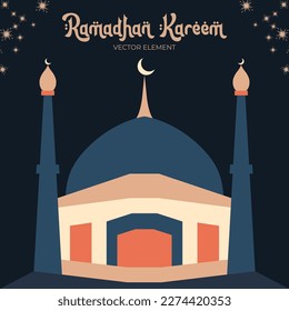 elegante Rmadhan-Vektorgrafik-Dekoration