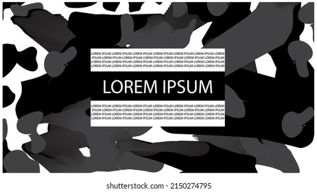 combinación de forma aleatoria elegante. gris, negro y blanco. fondo abstrack. 