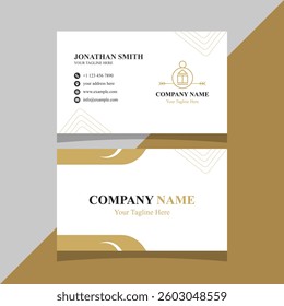 Elegant Real Estate Business Card Design Template