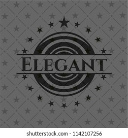 Elegant realistic dark emblem