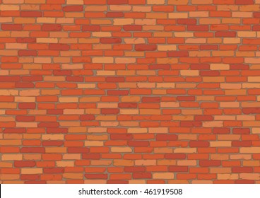 Elegant realistic red brick wall background texture