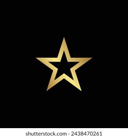 elegant realistic stars with intersecting and intertwining stripes style vector illustration logo concept designs