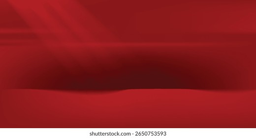 Elegante fundo vermelho decorado com fitas douradas e efeitos de luz cintilante. Os fundos são ideais para comemorar feriados, aniversários e ocasiões especiais. ou cerimônia de premiação.