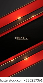 Elegant Red Black and Gold Pattern, Stylish Smartphone Wallpaper Background, Modern Opulent Luxury Chic Metallic Design with a Touch of Glam