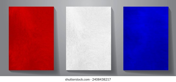 Elegant red and blue cover design set. Luxury vector texture background collection for cover design, invitation, poster, flyer, wedding card, luxe invite, prestigious voucher, menu design.