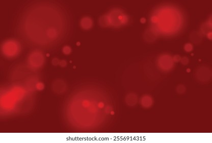 Elegant red bokeh background with soft glowing light effects, creating a dreamy and festive ambiance. Perfect for holiday themes, celebrations, and stylish designs.