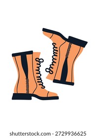 Botas vermelhas elegantes com design de sola confortável