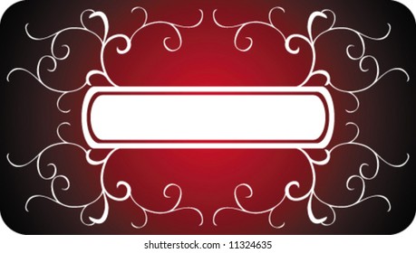 Elegant red card