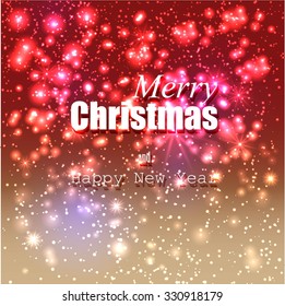 Elegant red Christmas background