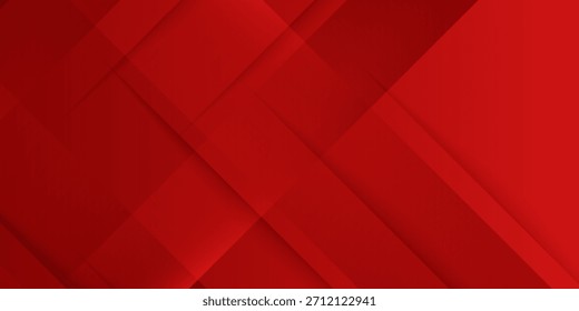 Elegant Red Geometric Abstract Background with Overlapping Shapes. Suit for banner, web, poster, pamflet, brochure and presentation