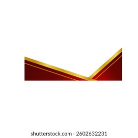 Elegant Red Gold Certificate Frame