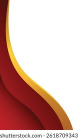 Elegant Red and Gold Certificate Template