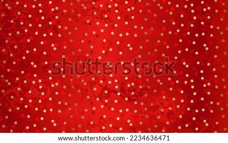 Elegant Red Gold Romantic Background Illustration
