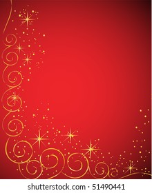 elegant red and golden background