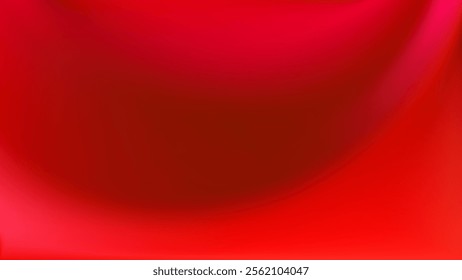 Elegant red gradient. Light and shadow blurred, flowing effect. For Christmas, Valentine Day cards and modern branding and packaging. Vector illustration, EPS 10.