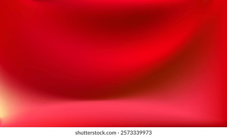 Elegant red gradient. Light and shadow blurred, flowing effect. For Christmas, Valentine Day cards and modern branding and packaging. Vector illustration, EPS 10.