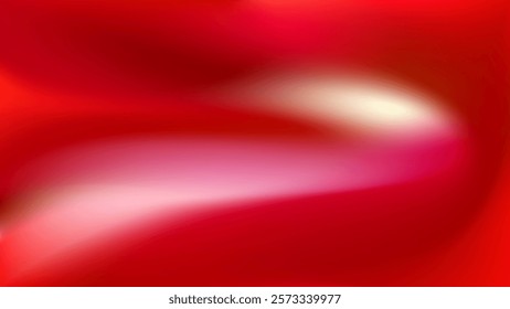 Elegant red gradient. Light and shadow blurred, flowing effect. For Christmas, Valentine Day cards and modern branding and packaging. Vector illustration, EPS 10.