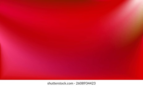Elegant red gradient. Light and shadow blurred, flowing effect. For Christmas, Valentine Day cards and modern branding and packaging. Vector illustration, EPS 10.