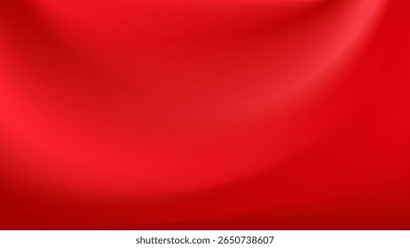 Elegant red gradient. Light and shadow blurred, flowing effect. For Christmas, Valentine Day cards and modern branding and packaging. Vector illustration, EPS 10.