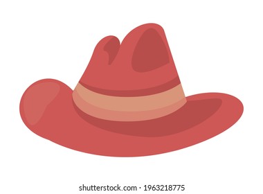 elegant red hat accessory icon