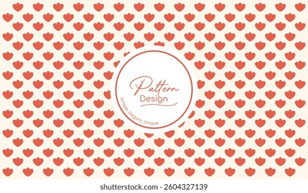Elegant Red Hearts Pattern Design