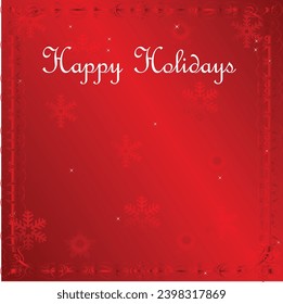 Elegant Red Holiday Wishes Background