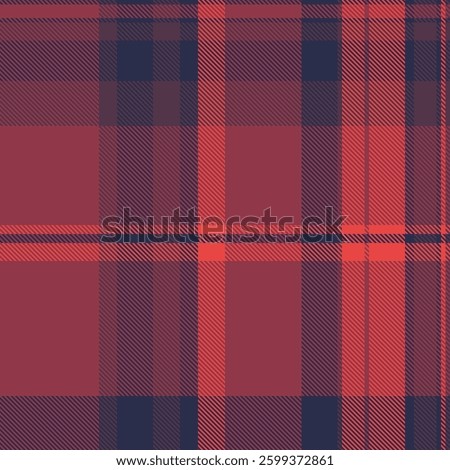 Elegant red and navy plaid pattern.  Perfect for textile design, apparel, or website backgrounds.  This timeless, sophisticated texture evokes warmth and comfort, ideal for fall and winter themes.