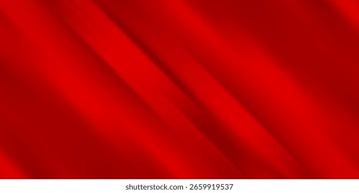 Elegant Red silk satin vector background. Red luxury silk cloth or satin texture with copy text space. Luxury trendy background for presentation, brochure, booklet,poster, banner. Premium Vector EPS10