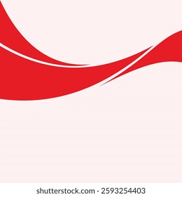 Elegant Red Wave Background. EPS10