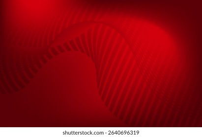 Elegant Red Wavy Line Art  Gradient Abstract Backdrop
