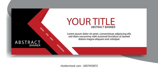 Elegant red web banners of standard sizes for sale. Design template vector