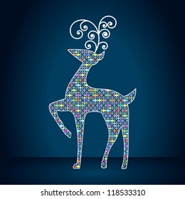 Elegant reindeer illustration