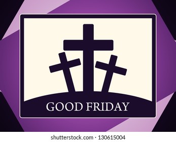 Elegant religious background for good friday. vector illustration
