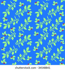 Elegant Repeating Christmas Pattern -Vector Illustration