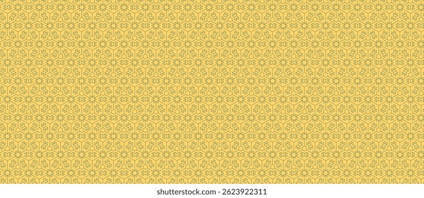 Elegant, repeating geometric pattern in soft gold hues.  Perfect for backgrounds, textures, or textile designs.  Subtle, yet sophisticated, this image evokes feelings of calm and luxury.