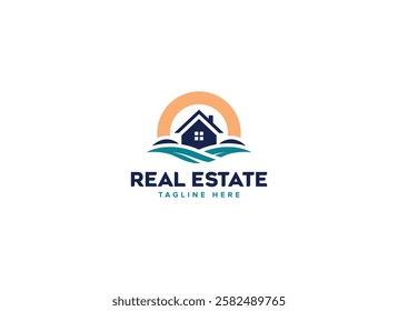 Elegant Residential Property Logos, Sophisticated Real Estate Branding