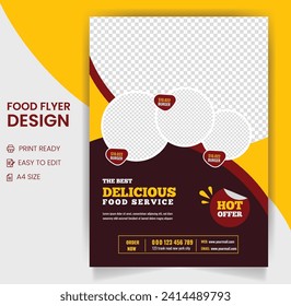 Elegant Restaurant Discount Offer flyer of Buffet Delicious restaurants And Product Promotion Flyer Template in Red Black Color 
burger or fast food poster pamphlet brochure cover design layout 