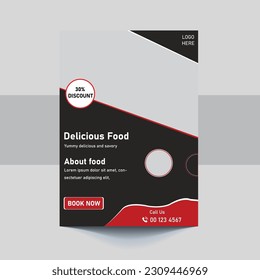 Elegant Restaurant Discount Offer And Product Promotion Flyer Template 