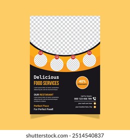 Elegant Restaurant Discount Offer And Product Promotion Flyer Template
