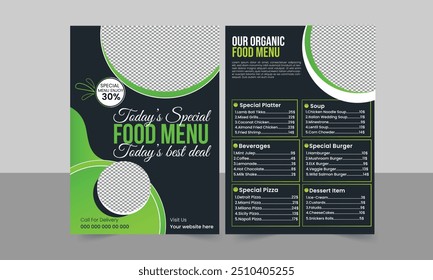Elegant restaurant Food Menu Template, Restaurant café menu, template design - Powered by Shutterstock - Get 15% off with code: PIKWIZARD15