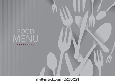 Elegant Restaurant Menu Cover (Vector Art)