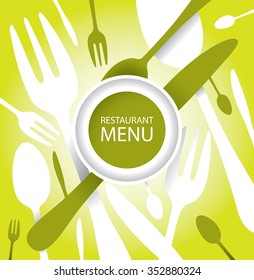 Elegant Restaurant Menu Cover (Vector Art)