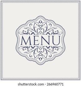 Elegant Restaurant Menu design. Vector illustration