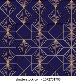 Elegant, Retro, Art Deco Background. Vector Pattern.